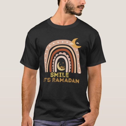 Kinder Het is Ramadan Bro Smile Muslim's Fasting M T-shirt (Voorkant)