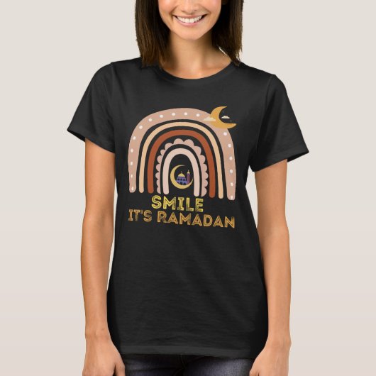Kinder Het is Ramadan Bro Smile Muslim's Fasting M T-shirt (Voorkant)