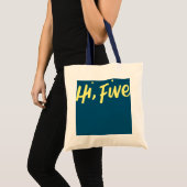 Kinder Hi Vijf 5e verjaardag 5 jaar oude dag Tote Bag (Voorkant (product))