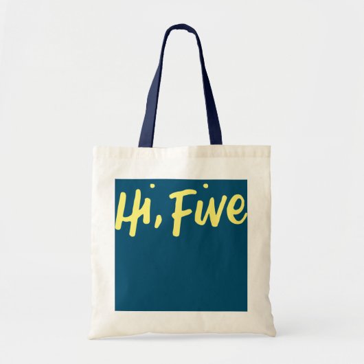 Kinder Hi Vijf 5e verjaardag 5 jaar oude dag Tote Bag (Voorkant)