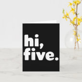 Kinder Hi Vijf 5e verjaardagsfeestje 5 jaar oud Kaart (Gele Bloem)