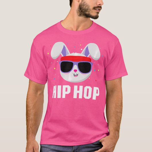 Kinder Hip Hop Bunny Shirt Kinder Bunny met zonneb (Voorkant)