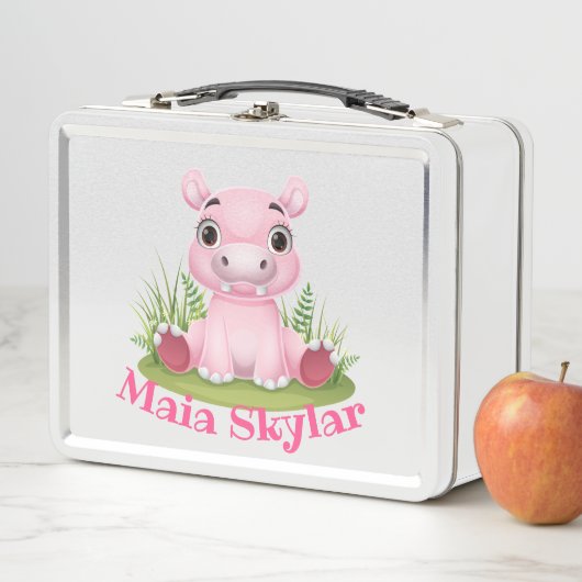 Kinder Hippo Gepersonaliseerd Lunchbox (In situ)