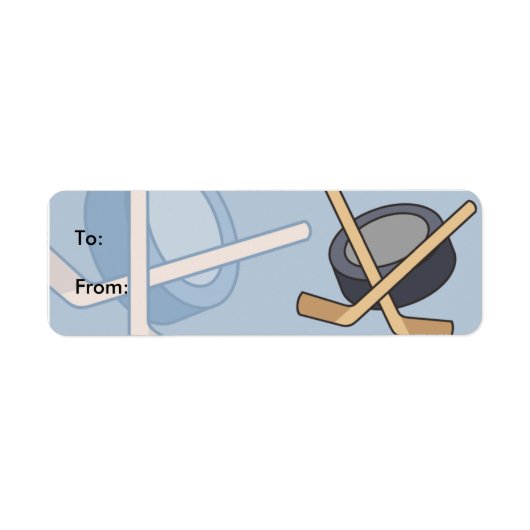 Kinder Hockey Gift Label Labels (Voorkant)