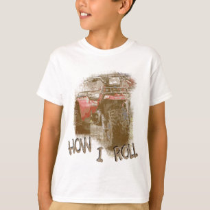 Kinder hoe ik ATV Retro Red Trike ROLEN T-shirt