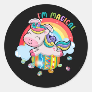 Kinder Hoes Rainbow Magical Ronde Sticker
