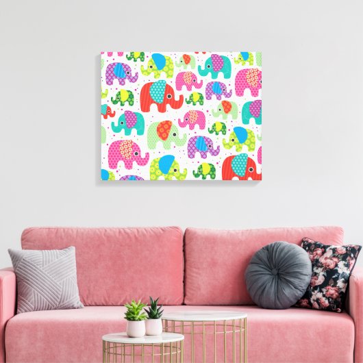 Kinder home deco olifant india canvas (Insitu (Woonkamer))