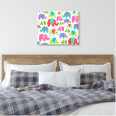 Kinder home deco olifant india canvas afdruk (Insitu (Slaapkamer))