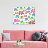 Kinder home deco olifant india canvas afdruk (Insitu (Woonkamer))