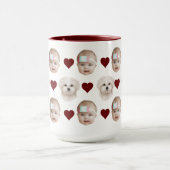 Kinder Honden Kat Baby Gezichtscadeau voor Moeders Mok (Midden)