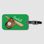 Kinder honkbal bagagelabel (Voorkant (horizontaal))