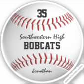 kinder honkbal de sticker van het de douaneteam va (Voorkant)