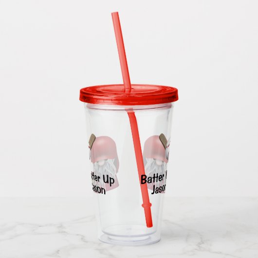 Kinder honkbal seizoen acryl drinkbeker (Links)