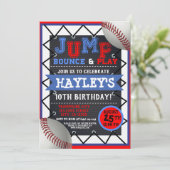 Kinder honkbaljongens Sprong & Play Trampoline Par Kaart (Staand voorkant)