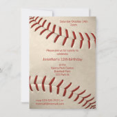 kinder honkbalverjaardag of teampartij kaart (Voorkant)