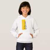 Kinder Hoodie - Dog Collectie - Yellow Color block (Voorkant volledig)