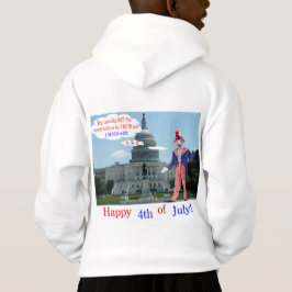 kinder hoodie. Gelukkige 4e. rat/unclesam