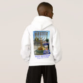 kinder hoodie. Gelukkige Chanoeka! leeuw (Achterkant volledig)