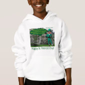 kinder hoodie. Gelukkige St. Patrick's Day. Ierse (Voorkant)