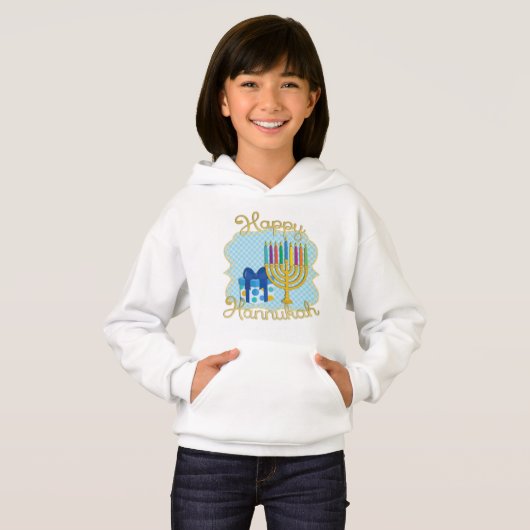 kinder hoodie Hanukkah (Voorkant volledig)