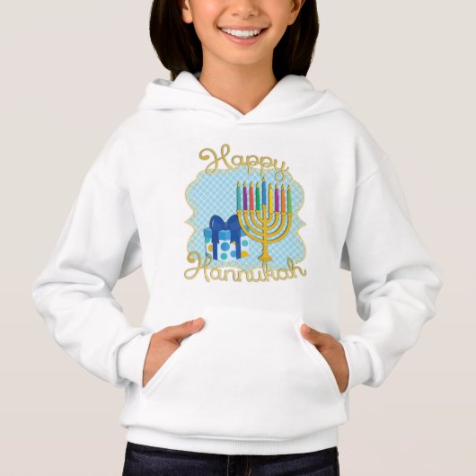 kinder hoodie Hanukkah (Voorkant)