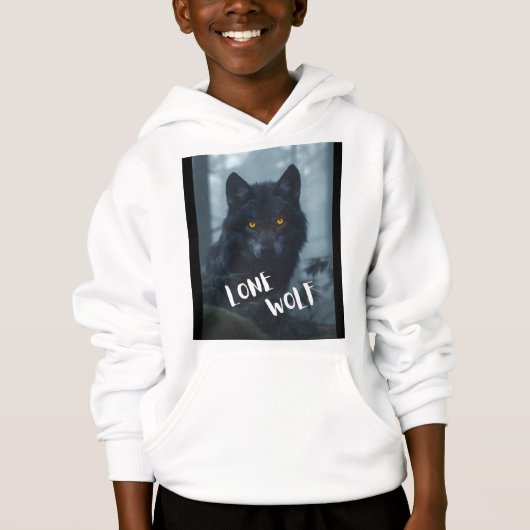 kinder hoodie (Lone Wolf Design) (Voorkant)