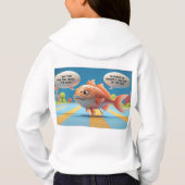 Kinder Hoodie met Funny Fish Riddle (Achterkant)
