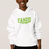 Kinder Hoodie met Groene Cameo Logo (Voorkant)
