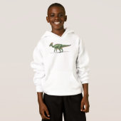 Kinder Hoodie Parasaurolophus Dinosaur (Voorkant volledig)