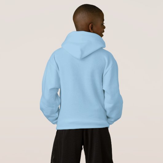 Kinder Hoodie Sweatshirt - Blauw (Achterkant volledig)