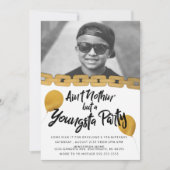 Kinder Hop Birthday Foto Kaart (Voorkant)