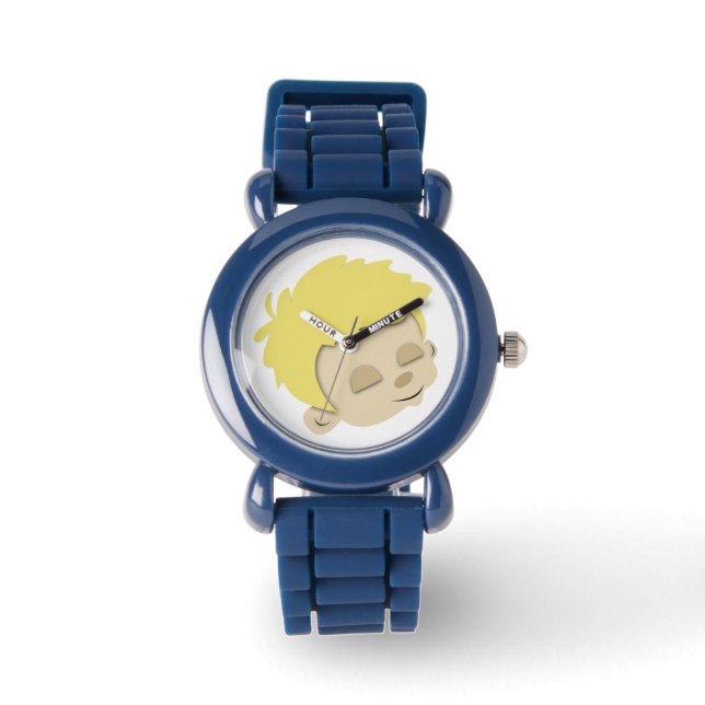 Kinder horloge met schattig Kinderen gezicht op Di (Voorkant)