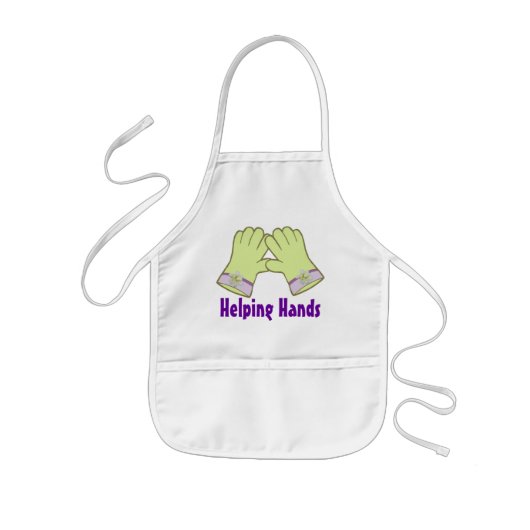 Kinder hulp aan het Daglily Apron Schort (Voorkant)