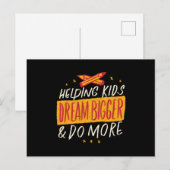 Kinder hulp briefkaart (Voorkant / Achterkant)