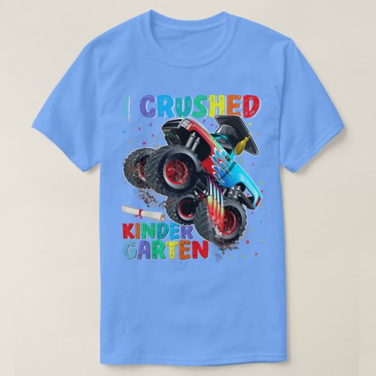 Kinder I Crush Kindergarten Afstuderen Monster Tru T-shirt (Design voorkant)
