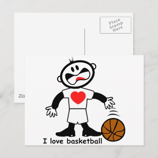 Kinder I houdt van honkbal Briefkaart (Voorkant / Achterkant)