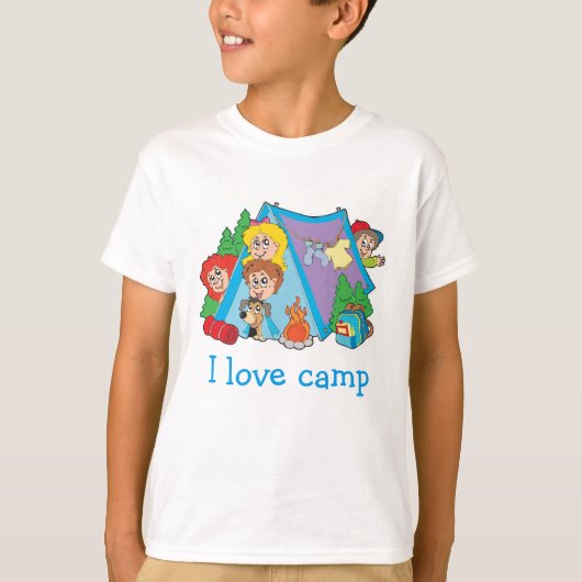 Kinder I Love Camp T-shirt (Voorkant)