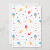 Kinder Ice Cream Truck Birthday Party Kaart (Achterkant)