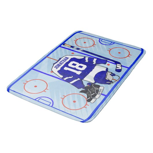 Kinder Ice Hockey Bedroom Collectie 1 Badmat (Gekanteld)
