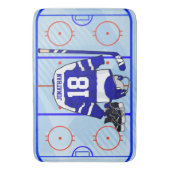 Kinder Ice Hockey Bedroom Collectie 1 Badmat (Voorkant Verticaal)