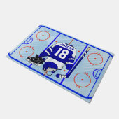 Kinder Ice Hockey Bedroom en En Suite collectie Deurmat (Schuin)