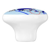 Kinder Ice Hockey Bedroom en En Suite collectie Keramische Knop (Zijkant)