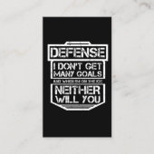 Kinder Ice Hockey T-Shirt Funny Defenseman Player Visitekaartje (Voorkant)