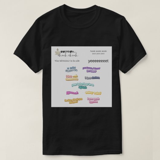 Kinder Iconische lijnen skz-tekst Value Pack Gree T-shirt (Design voorkant)