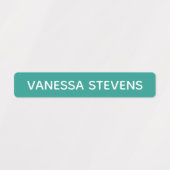 Kinder ID genaamd blauw groen skinny waterdicht Ki Labels (Design 1)