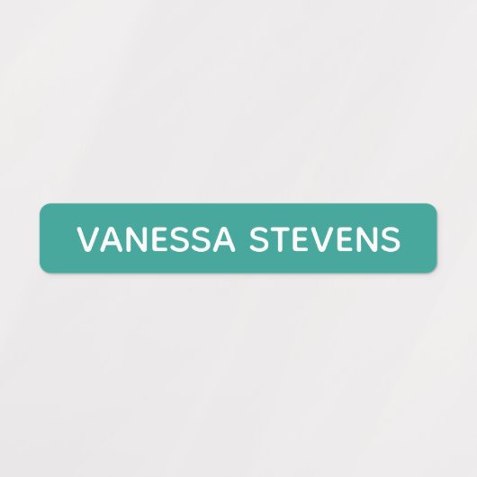 Kinder ID genaamd blauw groen skinny waterdicht Ki Labels (Design 1)