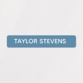 Kinder ID genaamd blauw groen skinny waterdicht Ki Labels (Design 2)