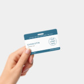 Kinder ID Lanyard Sjabloon Muziek Tour Schoolreis Badge (Handheld)