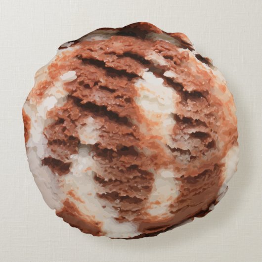 Kinder ijscrème rond kussen (Achterkant)