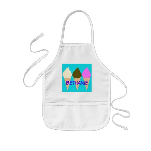 Kinder ijsje Cones Apron Schort (Voorkant)